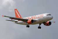 G-EZDR @ EGNT - Airbus A319-111 on approach to Newcastle Airport, August 2010. - by Malcolm Clarke