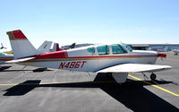 N486T @ KLNC - Bonanza on the ramp during Lancaster Open House '10. - by TorchBCT