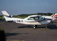 G-EMLS @ EGTB - Cessna Turbo Centurion Ex D-EMLS at Wycombe Air Park. - by moxy