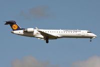 D-ACPH @ EGNT - Canadair CL-600-2C10 Regional Jet CRJ-701E on approach to 07 at Newcastle Airport in August 2010. - by Malcolm Clarke