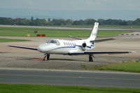G-VUEA @ EGCC - G-VUEA Cessna 550 Citation 11 at Manchester Airport - by David Burrell
