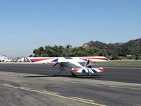 N6588C @ SZP - 1992 McCain SWICK-CLIP-T (aerobatic-modified clipped-wing Taylorcraft), Lycoming O-235 120 Hp, taxi - by Doug Robertson