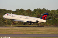 N980DL @ ORF - Delta Air Lines N980DL (FLT DAL1128) departing RWY 5 en route to Hartsfield-Jackson Atlanta Int'l (KATL) during an invasion of sea gulls. Airport Ops personnel were using fireworks to scare off the birds. - by Dean Heald