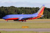 N751SW @ ORF - Southwest Airlines N751SW (FLT SWA3056) rolling out on RWY 5 after arrival from Jacksonville Int'l (KJAX). - by Dean Heald