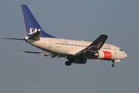 LN-RPA @ EBBR - Flight SK589 is descending to RWY 02 - by Daniel Vanderauwera