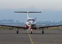 N25NX @ KAPC - Head-on shot of Niner Leasing Inc. 2009 Pilatus PC-12/47E arriving from KOAK (Oakland Intl Airport, CA) @ Napa, CA - by Steve Nation