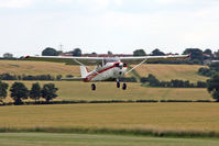 G-AYCT @ X5FB - Reims F172H Skyhawk takes off from Fishburn Airfield, July 2010. - by Malcolm Clarke