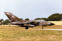 ZA450 @ EGQS - Tornado GR.1B of 12 Squadron joining Runway 05 at RAF Lossiemouth in the Summer of 1995. - by Peter Nicholson