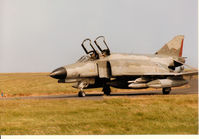 37 24 @ EGQS - F-4F Phantom of JBG-36 taxying to the active runway at RAF Lossiemouth in the Summer of 1995. - by Peter Nicholson