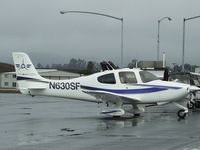 N630SF @ POC - Parked in the rain in transient parking - by Helicopterfriend