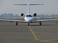 N946RM @ KAPC - Head-on shot of Cessna Finance Corp. 2004 Cessna 525B arriving at Napa from KCOS (Colorado Springs, CO) - Napa River in background - by Steve Nation