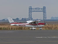 N60458 @ KAPC - 2006 Cessna T182T taxis past Napa River RR Bridge for flight home to KMYF (Montgomery Field/San Diego, CA) - by Steve Nation