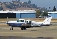 N9089P @ KCCR - Gnoss Field/Novato (KDVO)-based 1966 PA-24-260 Comanche taxis in at Buchanan Field - by Steve Nation
