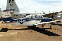 N7098C @ KNPA - Beech T-34B Mentor [BG-263] Pensacola NAS~N 10/04/2010. Civil registration not worn when this shot was taken although registered as such. - by Ray Barber