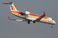 EC-JEE @ EBBR - Flight IB8090 is descending to RWY 02 - by Daniel Vanderauwera