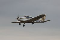 G-BOYH @ EGFH - Visiting Piper Cherokee Warrior departing Runway 22 - by Roger Winser
