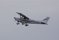 G-STAY @ EGFH - Visiting Reims/Cessna Hawk XP departing Swansea Airport - by Roger Winser