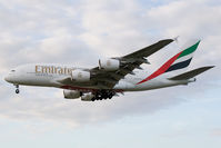 A6-EDG @ EGLL - Emirates A380-800