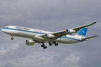9K-AND @ EGLL - Kuwait Airlines A340-300