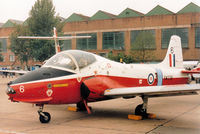XW336 @ MHZ - Jet Provost T.5A of the Royal Air Force College at Cranwell on display at the 1985 RAF Mildenhall Air Fete. - by Peter Nicholson