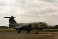 26 66 @ MHZ - F-104G Starfighter of MFG-2's Vikings aerobatic display team from Eggebek on the flight-line at the 1985 RAF Mildenhall Air Fete. - by Peter Nicholson