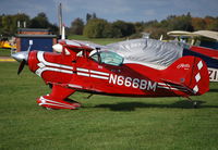 N666BM @ EGLM - Aviat Pitts S-1T at White Waltham - by moxy