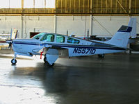 N5571D @ KCMA - Locally-based 1989 Beech F33A tucked away in hanger on sunny, balmy home ramp at Camarillo Airport in early Jan 2007 (moved to colder country - Minnesota - in Nov 2009) - by Steve Nation