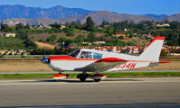N8634W @ KCMA - 1963 Piper PA-28-235 taxis at Camarillo Airport, CA  on sunny, warm Jan day - by Steve Nation