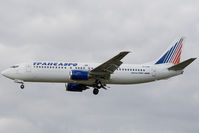 EI-DNM @ EGLL - Transaero 737-400 - by Andy Graf-VAP