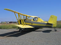 N703Y @ CL23 - Jones Ag-Aviation 1963 G-164 Ag-Cat as duster and sans engine at Chuck Jones Biggs, CA airstrip - by Steve Nation