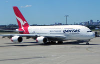 VH-OQE @ SYD - Qantas dep to the US - by Henk Geerlings