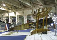 E2466 - Bristol F.2B Fighter (minus starboard outer skin) at the RAF Museum, Hendon