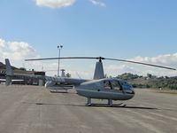 N543MM @ POC - Parked in eastside parking area - by Helicopterfriend