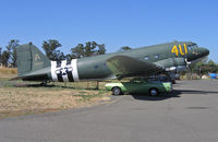 N16602 @ KVCB - Douglas C-47A painted as 42-92990 4U-A in D-Day marks Okie DokieL @ Nut Tree Airport/Vacaville, CA - by Steve Nation