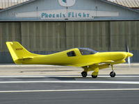 N322Z @ SZP - 1991 Price LANCAIR 320, Lycoming O&VO-360, takeoff roll Rwy 22, Note substantial right rudder - by Doug Robertson
