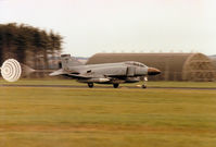 XV587 @ EGQL - Phantom FG.1 of 43 Squadron landing at the 1988 RAF Leuchars Airshow. - by Peter Nicholson