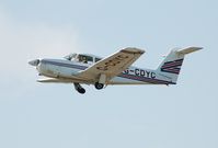 G-CDYC @ EGFH - Resident Cherokee Arrow IV departing Runway 22. Previously registered N2835D. - by Roger Winser