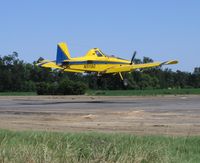 N5119G @ 69CL - Growers Air Service 1997 AT-502B returning to Medlock Field, Woodland, CA after spray run - spreader equipped - by Steve Nation