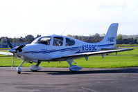 N1569C @ EGNE - visiting from its base at Coventry - by Chris Hall