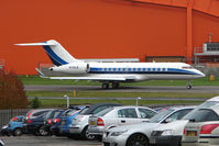 N725LB @ EGGW - 2003 Bombardier BD-700-1A10, c/n: 9129 taxies out at Luton - by Terry Fletcher