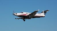 G-INTO @ EGFH - Into Air's PC-12 departing Runway 22. De-registered 31 August 2010. Became N209PB. - by Roger Winser