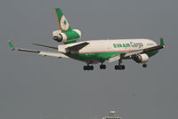 B-16110 @ EBBR - Several seconds before landing on RWY 02 - by Daniel Vanderauwera