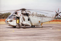 ZD637 @ EGQL - Sea King HAS.5 of 819 Squadron at RNAS Prestwick on display at the 1996 RAF Leuchars Airshow. - by Peter Nicholson