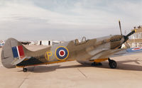 PS915 @ EGQL - Spitfire PR.XIX of the RAF Battle of Britian Memorial Flight based at RAF Coningsby on display at the 1996 RAF Leuchars Airshow. - by Peter Nicholson