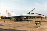5304 @ MHZ - Fulcrum of 331 SLK Slovak Air Force on display at the 1996 RAF Mildenhall Air Fete. - by Peter Nicholson