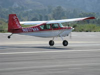 N617MA @ SZP - 2003 American Champion 8GCBC SCOUT, Lycoming O-360 180 Hp, landing Rwy 22 - by Doug Robertson