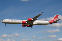 G-VRED @ EGLL - Virgin Atlantic A340-600