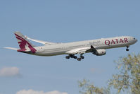 A7-AGC @ EGLL - Qatar Airways A340-600