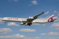 A7-AGC @ EGLL - Qatar Airways A340-600