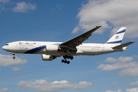 4X-ECC @ EGLL - El Al 777-200